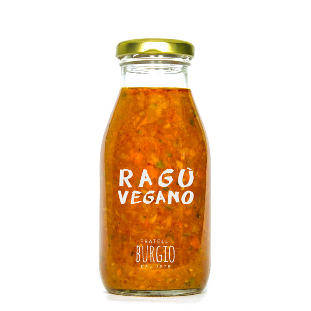 Ragù Vegano - 250 ml - Fratelli Burgio - SALSA VEGANA PRONTA ALL'USO